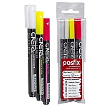 Набор цветных меловых маркеров " Creta " Colour mix #3, 3 цвета, 1-3мм, пулевидный наконечник