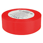 Лента атласная " KWELT " 25мм*22,85м красная