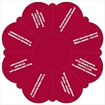 Открытка-ромашка " Мир поздравлений " 910 Свадьба- Свадебная викторина для гостей, 240*240мм, серебряная краска, текст