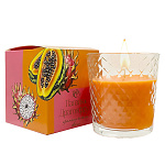 Свеча ароматизированная в стакане " РСМ " Паппайя, драгонфрут, 77*83мм, время горения 30часов, глянцевая картонная коробка