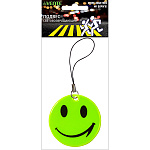 Фликер " deVente " брелок светоотражающий, Смайлик 50*50мм, пакет, европодвес