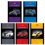 Блокнот МАЛЫЙ ФОРМАТ А7 48л " Hatber " Автопанорама, клетка, обложка - ламинированная бумага, склейка, 3-х цветный блок, 5 дизайнов