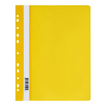 Скоросшиватель пластиковый А4 " Стамм " с перфорацией 120/160мкм, желтый