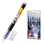 Роллер " Basir " Космонавт 0,5мм синий, цветной корпус с рисунком