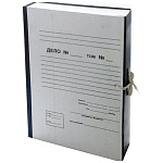 Короб архивный бумвинил на 2х завязках " deVente " А4 50мм, синий, бумвинил