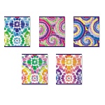Тетрадь А5 96л клетка " Erich Krause " Tie-Dye, офсет, на скобе, обложка- мелованный картон, глянцевая ламинация, скругленные углы, 1 дизайн в спайке, 5 дизайнов коробке