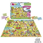 Игра викторина " Русский стиль " История в картинках. Летняя прогулка, состав: игровое поле - 1шт, карточки с вопросами - 200шт, правила игры, картонная упаковка 33*26,5*5см