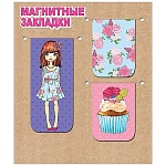Набор магнитных закладок " Праздник " 750 Модница, 116*136мм, глянцевый уф