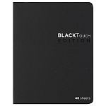 Тетрадь А5 48л клетка " ПЗБМ " БлэкТач, офсет, на скобе, обложка - мелованный картон, ламинация soft-touch, 1 дизайн в спайке