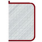 Папка " Пчелка " А4-01 (325*230*25мм) молния вокруг, бесцветная, красная окантовка, пластик