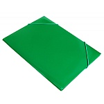 Папка на резинках " KWELT " А4 зеленая, пластик 0,5мм, толщина - 15мм, текстура поверхности- песок, непрозрачная, индивидуальный штрихкод