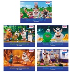 Альбом А4 30л " Hatber " Буба (ассорти), на скобе, обложка- мелованный картон, блок- офсет 100г/м2, 1 дизайн в спайке, 5 дизайнов в коробке