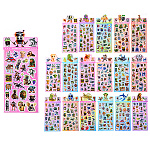 Наклейки детские " Mazari " Итальянский мем, 95*220мм, 18 дизайнов, пакет, европодвес