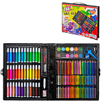 Набор для творчества " Basir " 150 предметов: восковые мелки- 24цв, маслянная пастель- 24цв, акварель- 12цв, маркеры- 36цв, цветные карандаши- 24цв, карандаш ч/гр- 1шт, пластиковая палитра- 1шт, ластик- 1шт, клей- 1шт, скрепки- 7шт, губка- 1шт, линейка- 1