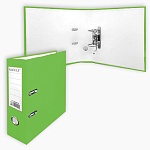 Папка-регистратор А4 " KWELT " сборная 50мм светло-зеленая, ПВХ, пластиковый карман со сменной этикеткой, металлическая окантовка