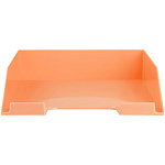 Лоток для бумаг горизонтальный пластиковый " Стамм " Фаворит, персиковый