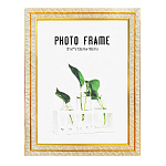 Фоторамка " KWELT " пластиковая 15*20см Бежевая, акриловое стекло 0,5мм, ширина багета - 20мм, золото