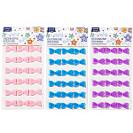 Наклейки детские " Mazari " Бантики 92*155мм, 3 дизайна, пакет, европодвес