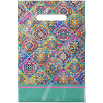 Пакет ПЭ " Интерпак " с вырубной ручкой ПВД, 20*30см 30мкм Медитация