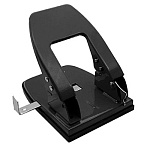 Дырокол на 30л " Dolce Costo " металлический, встроенная линейка, фиксатор, черный