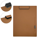 Планшет " KWELT " А4 с держателем для ручки, коричневый, кожзам, 4мм