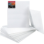 Холст " deVente " Art 50*60см белый, на картоне, хлопок, мелкое зерно, грунтованный, термоусадочная пленка