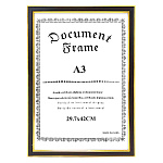 Фоторамка " KWELT " пластиковая 29,7*42см Красное дерево, акриловое стекло 0,5мм, ширина багета - 18мм, золото