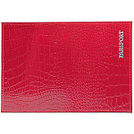 Обложка для паспорта " Имидж " Passport красная, натуральная кожа, тиснение серебро