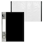 Папка 30файлов " KWELT " А4 Standart черная, пластик 0,65мм, бумажная вставка во внешний кармашек, индивидуальный штрихкод