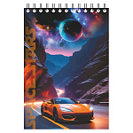 Блокнот МАЛЫЙ ФОРМАТ А6 спираль сверху 40л " Lamark " Дорога к звездам, клетка, обложка - мелованный картон, 100*142мм