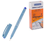 Ручка капиллярная (линер) " Centropen " Document 0,1мм синяя