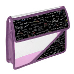 Папка " Пчелка " МАЛЫЙ ФОРМАТ А5-03 (230*190*50мм) на липучке Формулы, без уголка, пластик