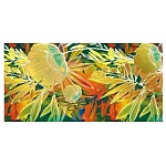 Конверт для денег " Мир поздравлений " 445 Без названия- Цветы, 168*84мм, фольга