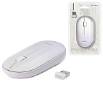 Мышь " Smartbuy " 266G One беспроводная оптическая, 3 кнопки, белая, переключаемое разрешение 1200 DPI, радиус работы до 10м, мини-ресивер USB, питание от 1 батарейки АА (входит в комплект), блистер с европодвесом