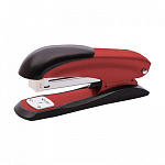 Степлер №24/6, 26/6 на 25л " Lamark " 100скоб Ulrich металлический, встроенный антистеплер, противоскользящая резиновая вставка, два режима скрепления скоб, глубина закладки бумаги 57мм, металлический механизм подачи скоб, красный, картонная упаковка