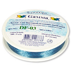 Леска " Gamma " №23 d=0,3мм, 100м, голубая, нейлон