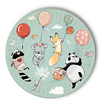 Набор тарелок " Миленд " d=18см, флоупак, флоупак Звери на шариках, в наборе 6шт