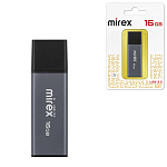 Флеш-диск " Mirex " 16GB Stiff серый USB 3.0