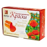 Набор акриловых красок " Луч " Флуоресцентный 6цв 20мл