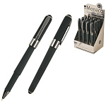 Ручка шариковая " Bruno Visconti " Monaco.Verde, синяя 0,5мм, толщина письма 0,4мм, пластиковый корпус, покрытие soft-touch, цвет корпуса - зеленый, вороненая сталь, металлизированный наконечник, колпачок с клипом, сменный стержень, картонный дисплей