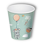 Набор стаканов " Миленд " 250мл, флоупак, Звери на шариках, в наборе 6шт