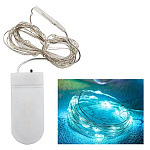 Гирлянда светодиодная " Миленд " 1,9м, 20 ламп, голубые, батарейки 2*CR2032 в комплекте