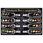 Магнит виниловый " Хорошо " 616 Рецепты- Сочетание вин с продуктами, 145*95мм