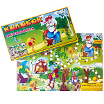 Игра ходилка " Задира " Колобок, состав: игровое поле, 4 фишки, кубик, правила игры, картонная упаклвка 31*16см