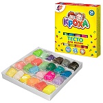 Тесто для лепки " Луч " Кроха 24цвета 840гр