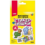 Магнит из гипса " Lori " Стикерняшки. Нежная дружба. в наборе - гипс, основа для отливки 2шт, краска - 6цв, кисть, магнитная лента, стикеры - 4шт, инструкция