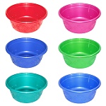 Таз " Милих " 18л пластмассовый, с крышкой, ассорти (без возможности выбора цвета)