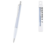 Ручка подарочная шариковая автоматическая " Zenith " 7 Flora purple, черная, 0,7мм, цвет корпуса- природный фиолетовый, материал корпуса- ABS-пластик, клип из хромированной нержавеющей стали, картонная упаковка, европодвес