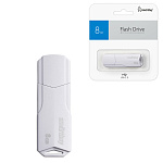 Флеш-диск " SmartBuy " 8GB Clue белый USB 2.0