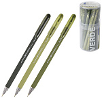 Ручка шариковая " Bruno Visconti " PointWrite. Verde, синяя 0,38мм, толщина письма 0,3мм, пластиковый корпус, покрытие soft-touch, цвет корпуса- ассорти multicolor, металлизированный наконечник, колпачок с клипом, сменный стержень, пластиковый тубус